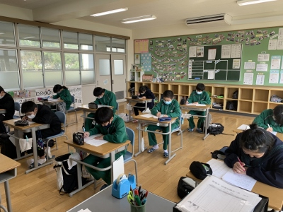 1年生の教室の様子